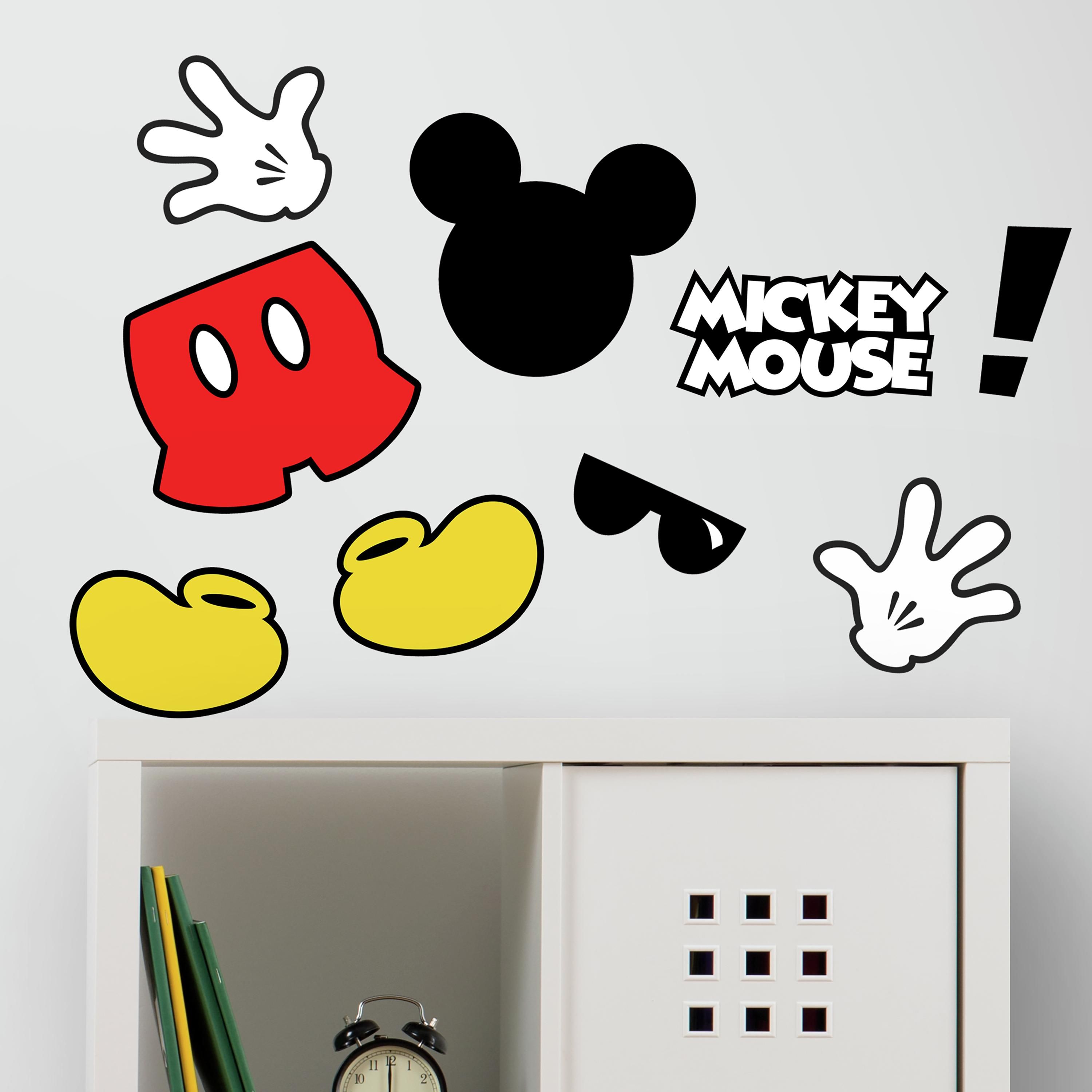 Wandaufkleber Mickey Maus Symbole - RoomMates