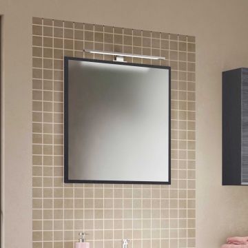 Spiegel Lotuk 60cm mit Licht - Eiche grau