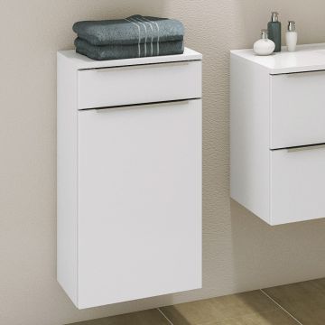 Badezimmerschrank Hansen 40cm 1 Tür und 1 Schublade - weiß 