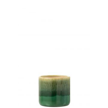 Übertopf elise keramik grün small