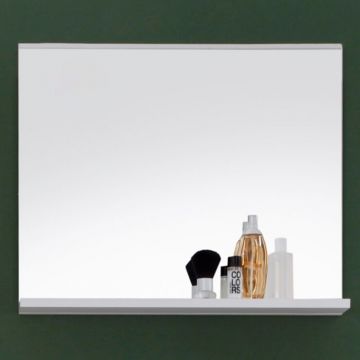 Wandspiegel mit Ablage Mezzo Bath | 60 x 10 x 50 cm | High Glossy White