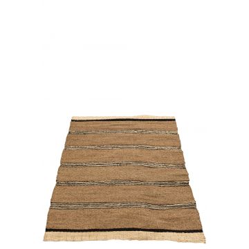 Teppich geflochten seegras-palmblatt naturell/schwarz
