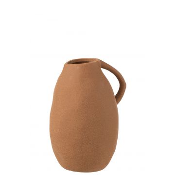 Vase krug keramik braun medium