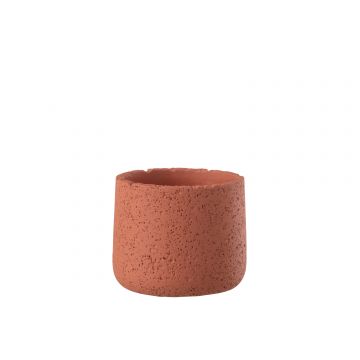 Übertopf potine zement terracotta small