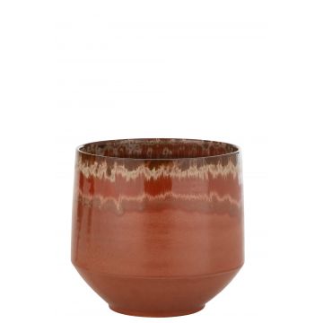 Übertopf aline keramik rot extra large