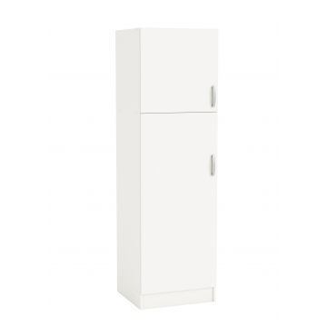 Säulenschrank Küche Nova | 60 x 56,6 x 204 cm | Weiß