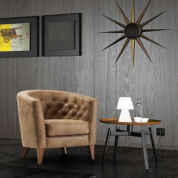 Timber Wing Chair | Atelier Del Sofa | Hellbraun