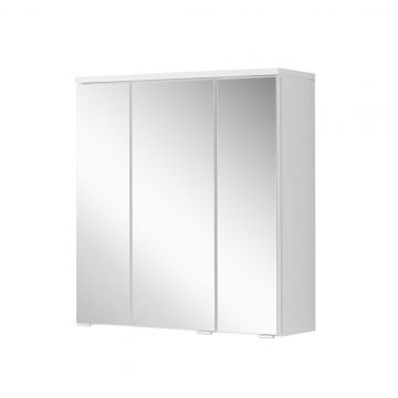 Spiegelschrank Pollet 60cm 3 Türen - weiß