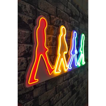 Neonlichter Beatles - Wallity Serie - Mehrfarbig 