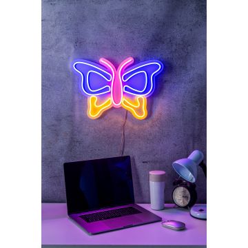 Neonbeleuchtung Schmetterling - Wallity series - Lila/rosa 