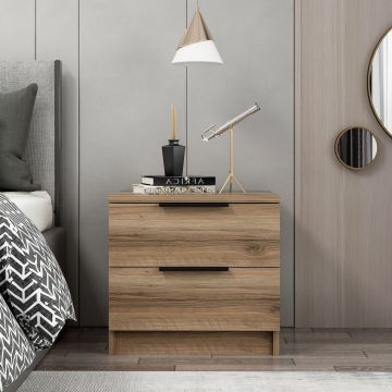 Stilvoller Nachttisch aus Holz | Nussbaum | 18mm dick
