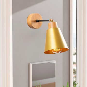 Zeitgenössische goldene Wandlampe | Elegante und raffinierte Heimdekoration Beleuchtung