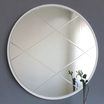 Locelso Silberspiegel | 60x60cm | 100% MDF | Wandmontage möglich