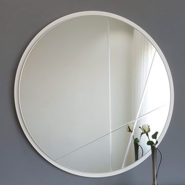 Locelso Spiegel | 60x60 cm | Wandmontierbar | Silber