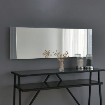 Locelso Melaminbeschichteter Spiegel - 40x120x2cm | Weiß