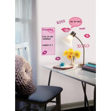 RoomMates Wandsticker - Whiteboard mit Küsschen