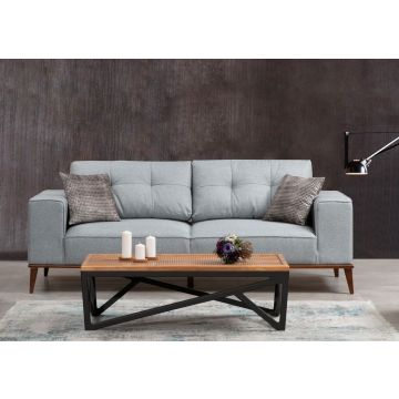 3-Sitz-Sofa-Bett | Komfortables Design | Buchenholzrahmen | Farbe Grau