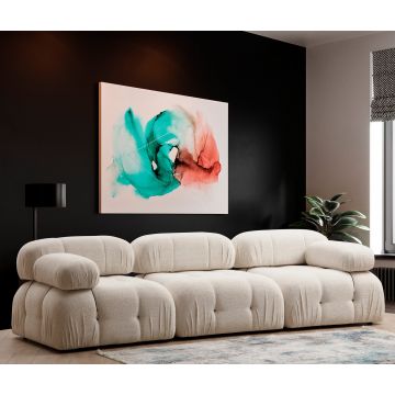 3-Sitzer Sofa | Atelier Del Sofa | Buchenholzgestell | Polyesterstoff