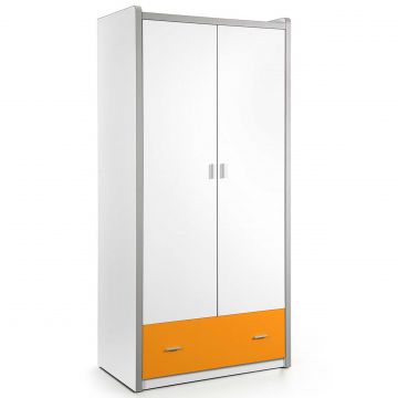 Kleiderschrank Bonny 2 Türen & 1 Schublade - orange