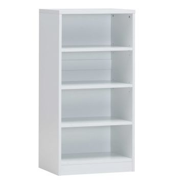 Bücherregal Spacio 55cm mit 3 Fachböden - weiß