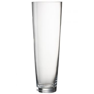 Vase rund glass transparent