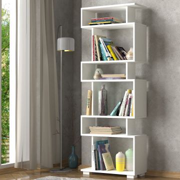 Bücherregal Canaz 6 Stufen - weiß