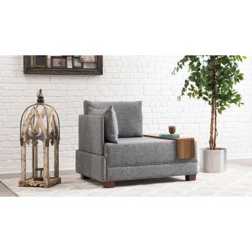 Atelier Del Sofa 1-Sitz Sofa | Grau 100% Polyester