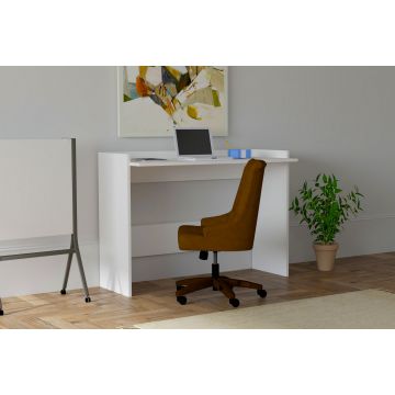 Moderner weißer Arbeitstisch mit Stauraum - Woody Fashion