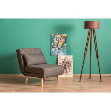 Atelier Del Sofa 1-Sitz-Sofa-Bett | Dunkelgrau