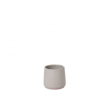 Blumentopf rund keramik grau extra small