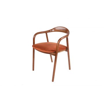 Modern Woody Fashion Chair | 100% Melaminbeschichtete Platte | Kachel Rot