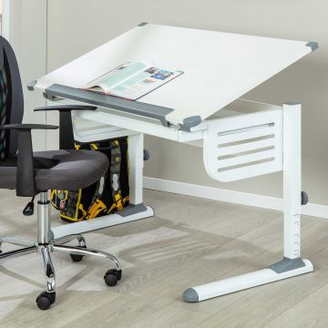 Schreibtisch Skalare 110cm verstellbar - weiß