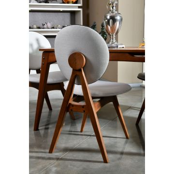 Woody Fashion Chair Set | HORNBEAM WOOD | Walnut Cream