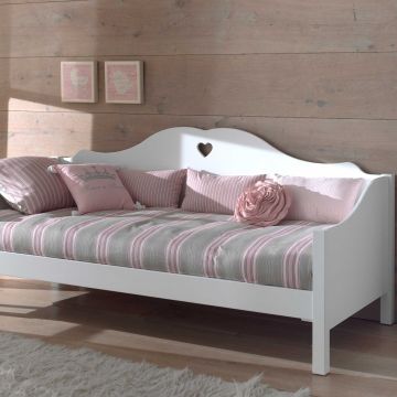 Tagesbett Amori 90x200cm für Mädchen - weiß