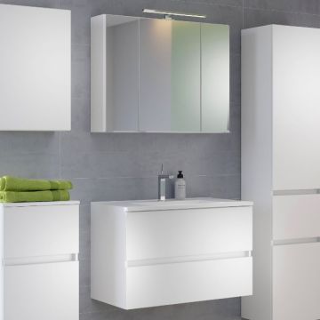 Waschtisch-Möbel-Set Brama 80cm - weiß 