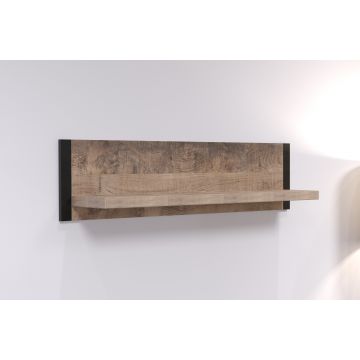 Wandregal Emile | 110 x 23 x 28 cm | Tobacco Brown Oak Dekor
