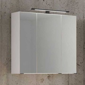 Spiegelschrank Dusan 70cm mit 3 Türen - weiß
