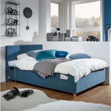 Doppelbett Cool | 140 x 200 cm | Design Blau