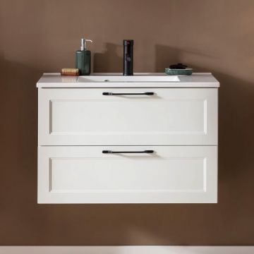 Waschtischunterschrank Meran | 80 x 47 x 56 cm | Weiß