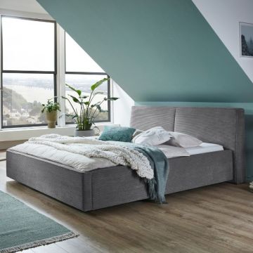 Doppelbett Mitoma | 180 x 200 cm | Design Grau