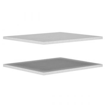 Einlegeböden für Kleiderschrank Enzo | 47 x 55 x 1,8 cm | Weiß