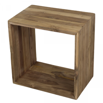 Beistelltisch Cube 45x45x30cm Teakholz - natur