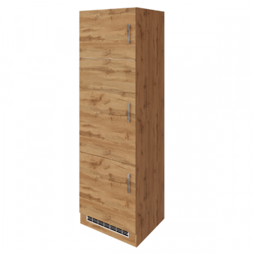 Küchenschrank für Kühlschrank Sorrella 60cm 3 Türen - Eiche