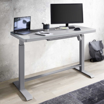 Verstellbarer Schreibtisch Lift 72-120cm - grau