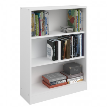 Bücherregal Hobby 104 cm-2 Fachböden-weiß