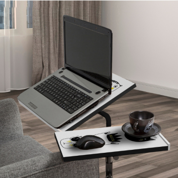Laptop-Ständer Sapphire - 67x45x87 cm - Weiß/Katzenmotiv 
