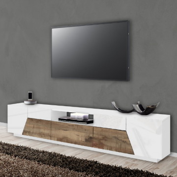 TV-Schrank Alien | 220,1 x 43 x 46 cm | White & Maple Pereira Design