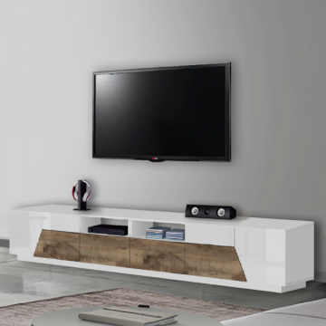 TV-Schrank Alien | 260 x 43 x 46 cm | White & Maple Pereira Design
