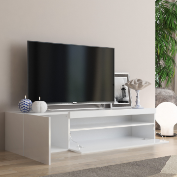 TV-Schrank Cosmopolitan | 155 x 40 x 36,5 cm | High Gloss White