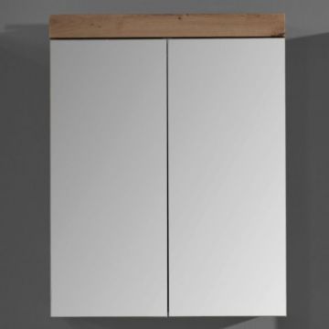 Spiegelschrank Amanda | 60 x 17 x 77 cm | Aspen Oak